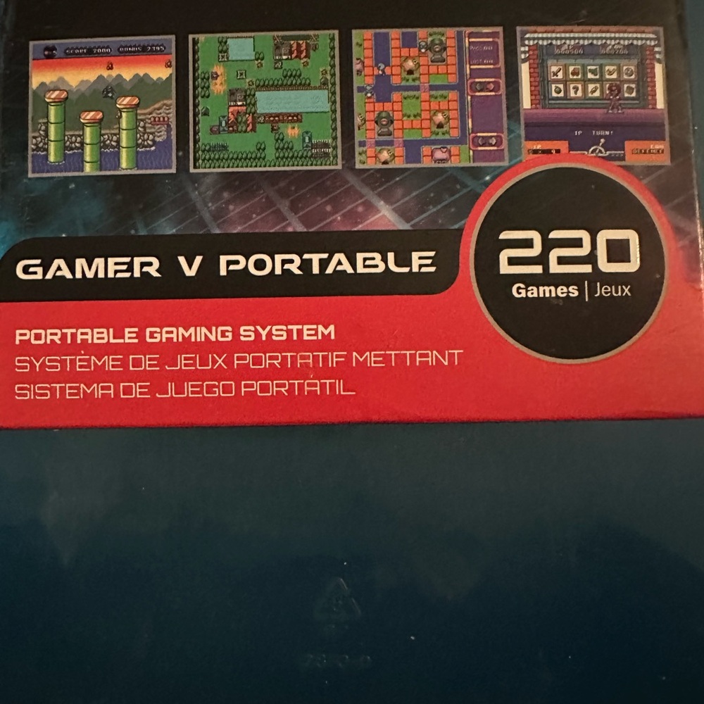 Gamer V Portable Gaming Console - Blue - Picture 3 of 4